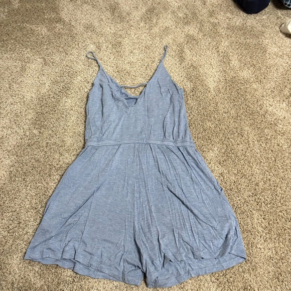 H&M Light Blue Sleeveless Jumpsuit - Picture 2 of 3